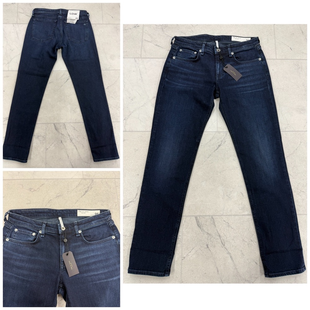 (RR-27) Rag & Bone Low Rise Slim Boyfriend Jeans